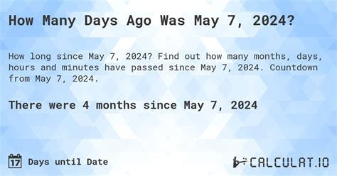 How Many Days Till May 18th 2024?