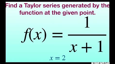 Taylor Series: 1 + 1/x + 2/x^2