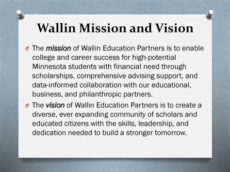 Wallin Education Partners: Empowering Educators and Students in the 21st Century Wallin Education Partners: Core Offerings The Impact of Wallin Education Partners Conclusion