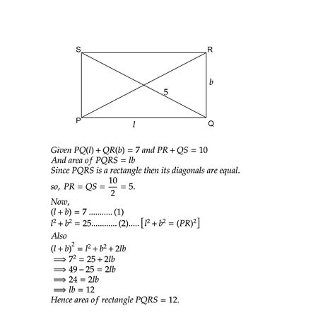 What Is the Perimeter of Rectangle PQRS?