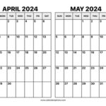 April May June 2024 Calendar