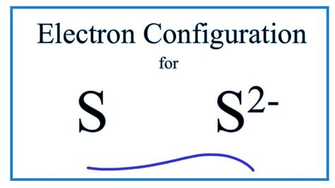 Electronic Configuration of S2-: Unraveling the Essence of a Negative Sulfur Ion