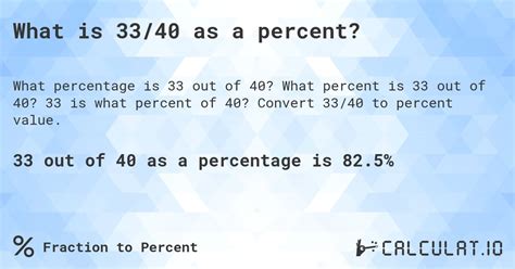 What Grade is a 33 out of 40?