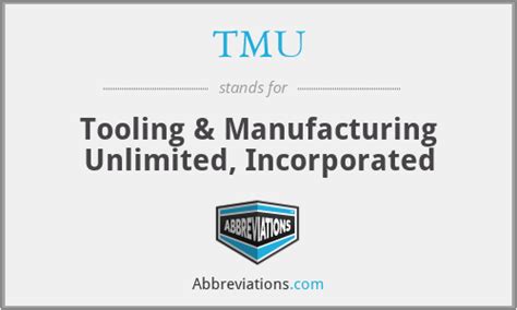 What Does TMU Stand For?