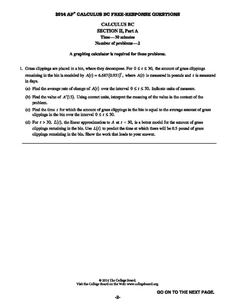 2014 AP Calc BC FRQ: Ace Your Exam with Expert Tips