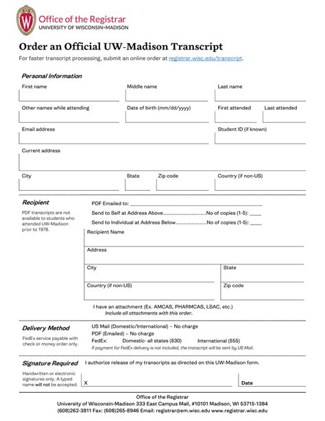 University of Wisconsin-Madison Transcripts: A Comprehensive Guide