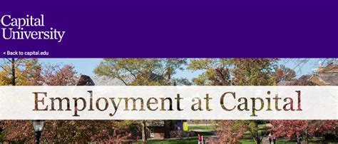 Capital University Employment: A Path to Success