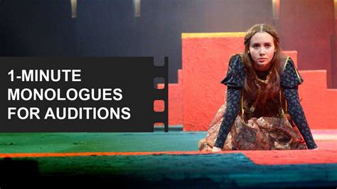 One-Minute Dramatic Monologues: Captivating the Audience in 60 Seconds