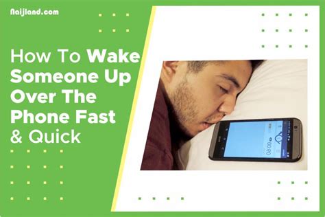 How to Wake Someone Up via Phone: A Comprehensive Guide