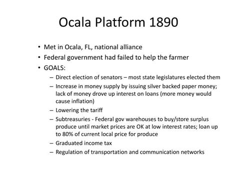 Ocala Platform APUSH Definition: A Comprehensive Guide to Understanding America’s Past