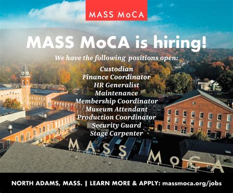 Mass MoCA Employment: A Thriving Cultural Hub with Diverse Career Opportunities Tables