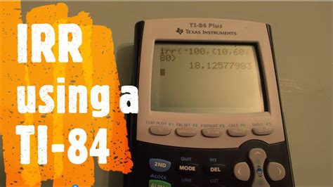 Irr on TI-84: Transformative Tool for Real-World Problem-Solving