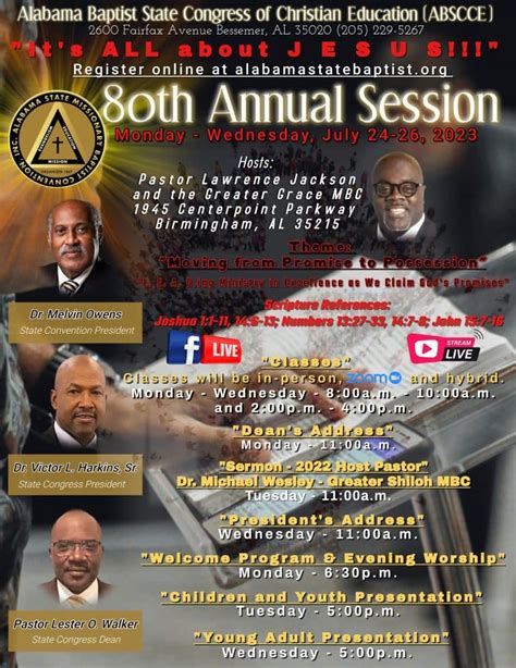 Alabama Baptist Convention: A Beacon of Faith and Service in the Heart of Dixie Key Initiatives and Statistics Tables