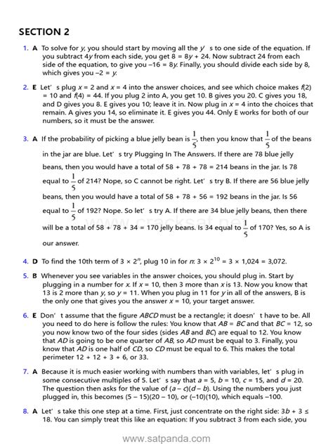 SAT Practice Test 9 Answers: Comprehensive Guide