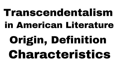 Understanding Transcendentalism: A Foundational Concept in American History