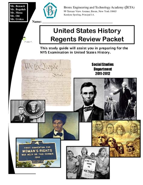 United States History Regents Review Additional Resources Keywords