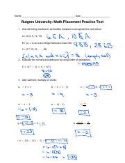 Rutgers Math Placement Test: A Comprehensive Guide