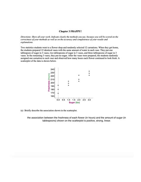 AP Stat 2003 Problem 3: Frappy Answer Key