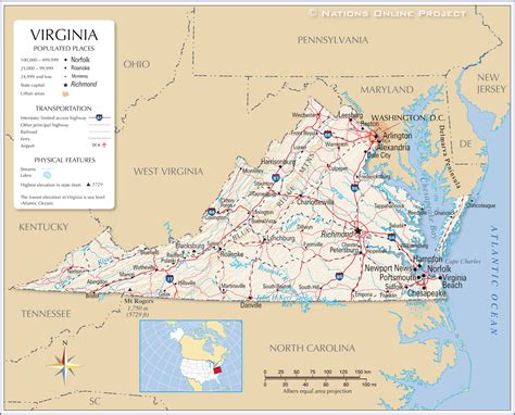 Virginia Western Map: A Comprehensive Guide to the Commonwealth’s Geography