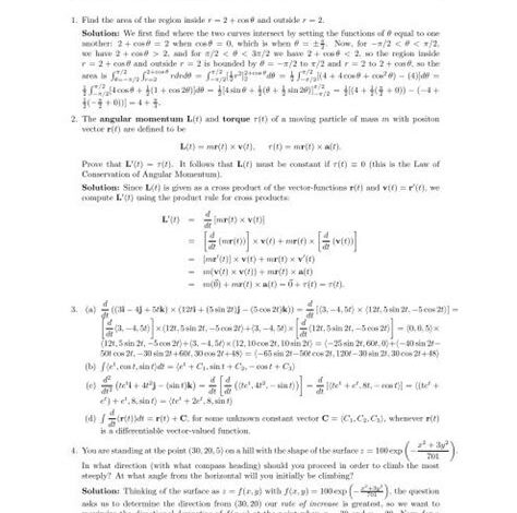 Key Concepts Explained: Calculus III Final Review