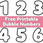 Printable Bubble Numbers: Add a Touch of Whimsy to Your Classroom or Home