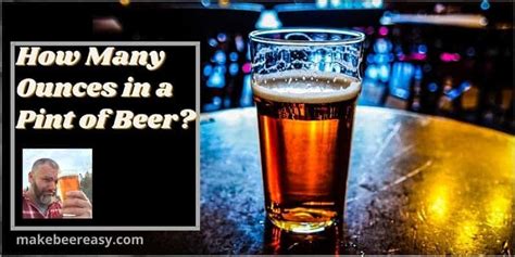 How Many Ounces in a Pint of Beer?