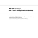 2016 AP Chemistry Free-Response Questions: A Comprehensive Analysis