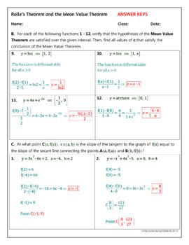 Mean Value Theorem Practice Problems: Master the Fundamental Theorem