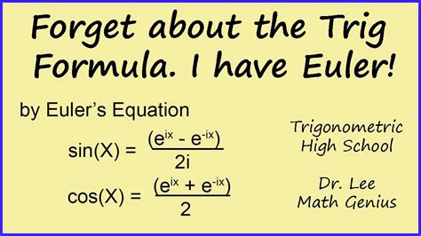 Euler’s Formula: A Bridge Between Complex Numbers and Trigonometry