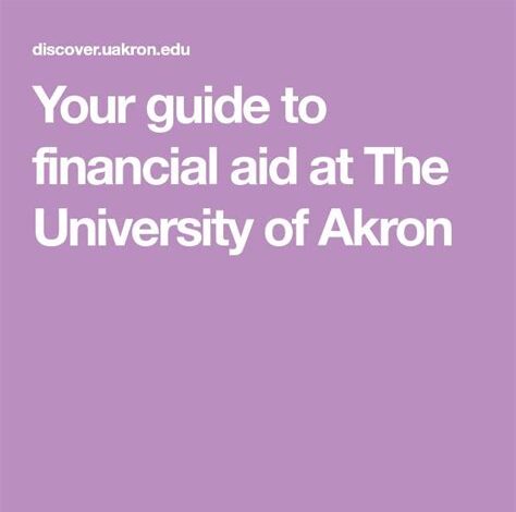 Akron U Financial Aid: A Comprehensive Guide