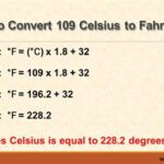 What is 109 Degrees in Celsius?