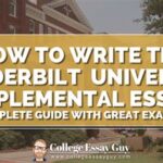 Vanderbilt Supplemental Essays: Crafting a Compelling Application