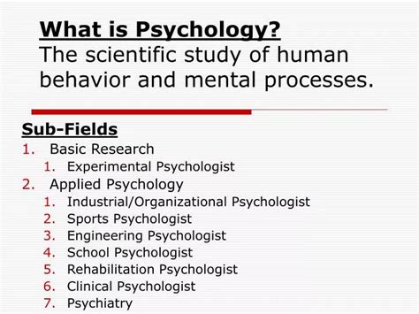 The Scientific Study of Behavior and Mental Processes: Unveiling the Enigma of the Human Mind