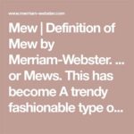 Mew Meaning Urban Dictionary: Unveiling the Cryptic Lexicon