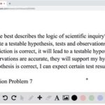 Which Sentence Best Describes the Logic of Scientific Inquiry? Tables