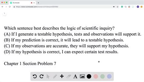 Which Sentence Best Describes the Logic of Scientific Inquiry? Tables