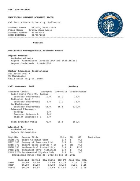 How Do I Submit My Transcript to CSUF?