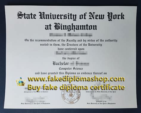 Binghamton University Diploma Sample: A Comprehensive Guide to Verifying Authenticity