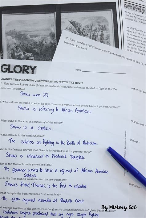 Glory Questions Answer Key Thomas: Uncovering the Essence of Glory