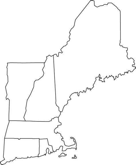 Map of New England States Blank: A Visual Guide to the Iconic Region