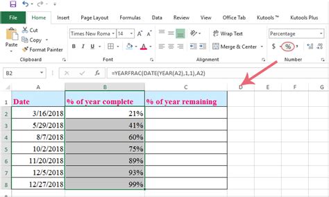 What Percent of the Year Has Passed?