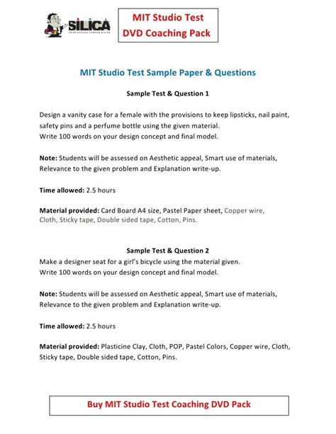 MIT Sample Papers: A Gateway to Success