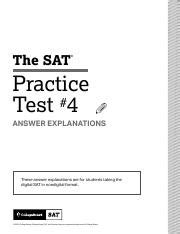 SAT Practice 4 Answers: Secrets to SAT Success