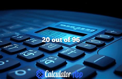 What is a 20 out of 26?