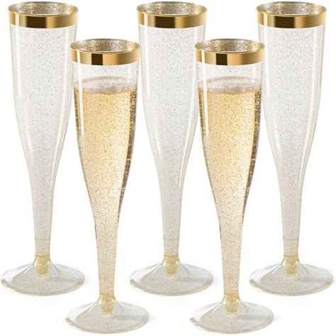 Gold Plastic Champagne Flutes: Elevate Your Celebrations with Style and Convenience