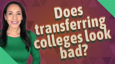 Does Transferring Colleges Look Bad?