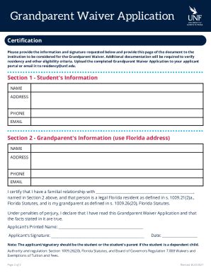 University of Florida Grandparent Waiver: A Lifeline for Grandfamilies