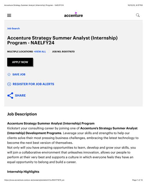 Accenture Summer Analyst Intern: The Ultimate Guide