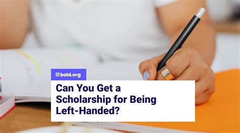 Can You Get a Scholarship for Being Left-Handed?