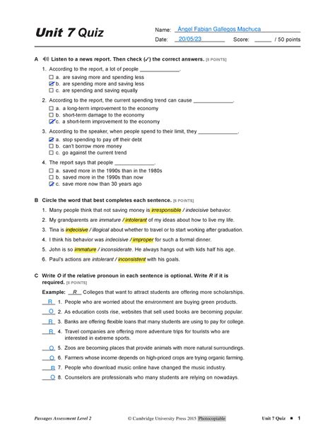 Unit 7 Quiz 2: Master the Concepts and Enhance Your Knowledge